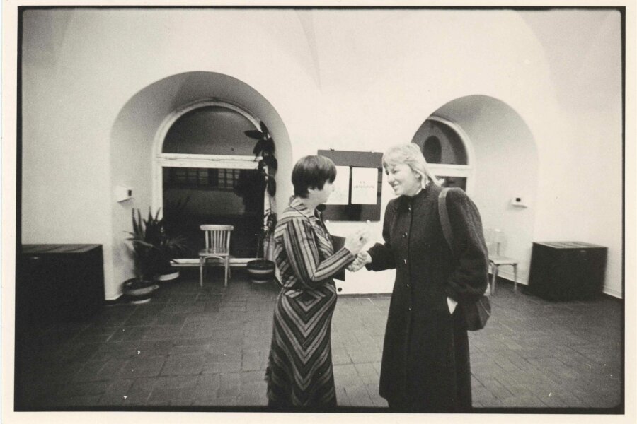 Zleva: Jiřina Hockeová, Marie Plotěná